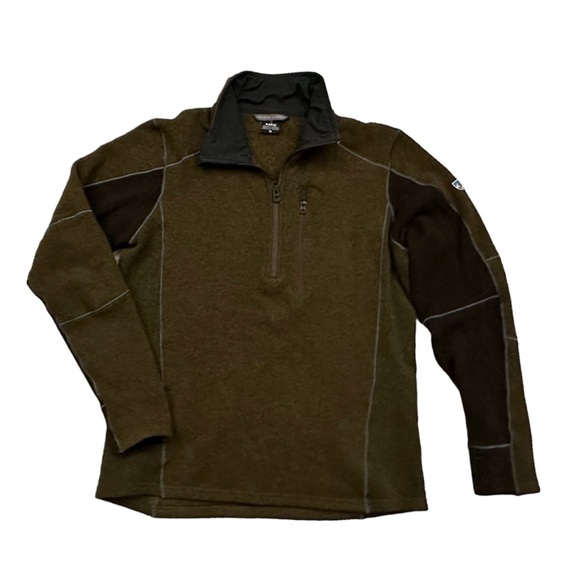 KUHL Men's Olive Charcoal Interceptr Quarter Zip Size M - Picture 8 of 9